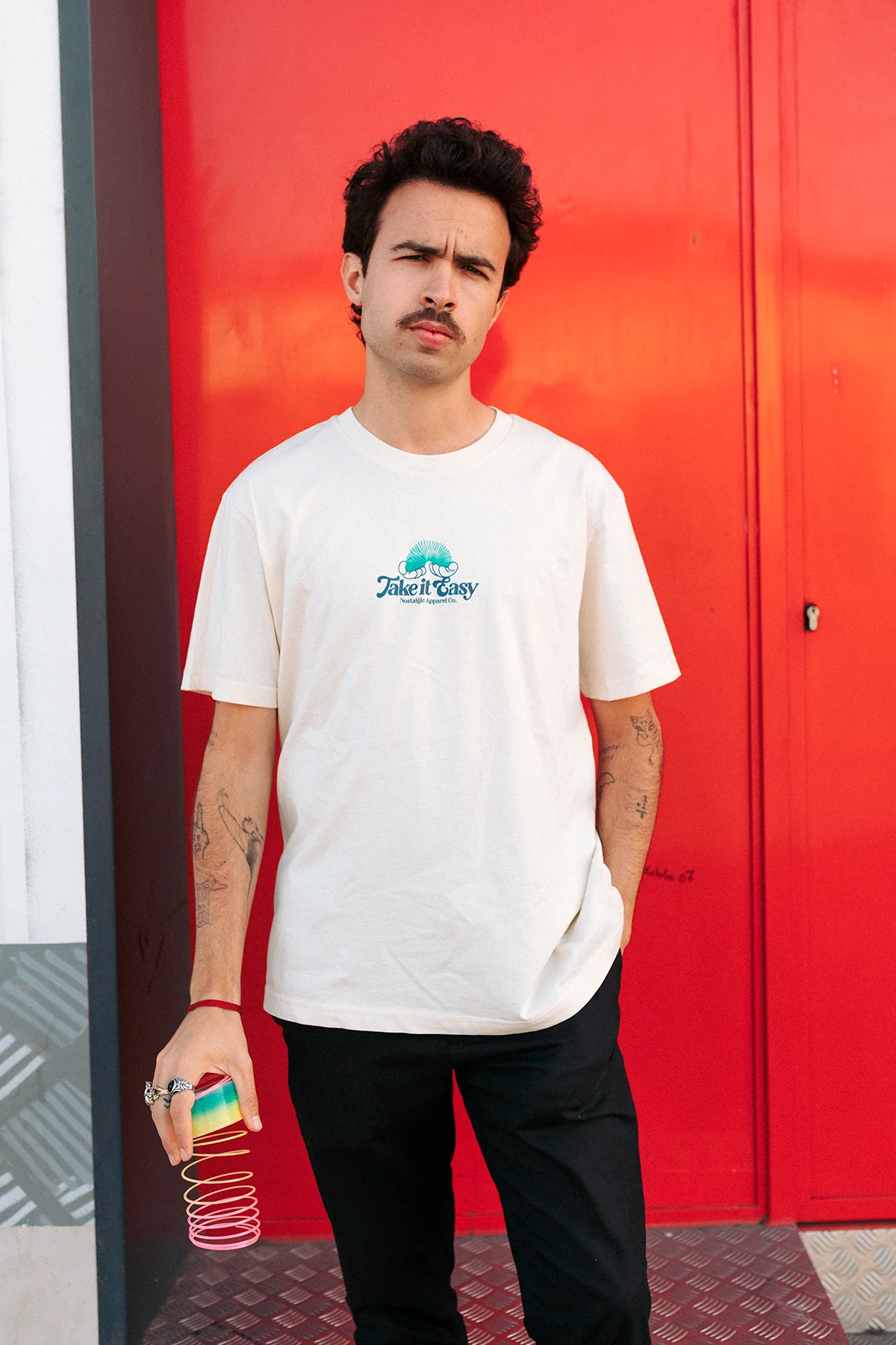 Take it Easy | Natural Tee - Image 8