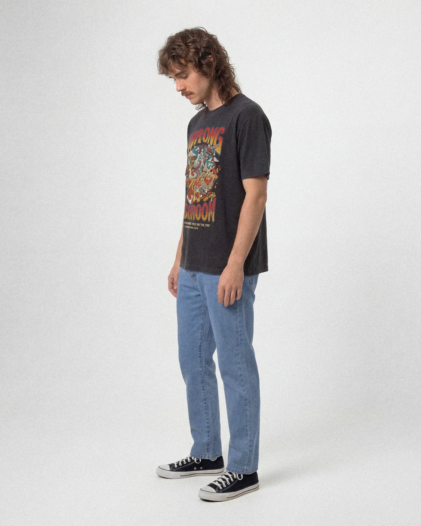 Wrong Mushroom | Dark Grey Tee - Image 8