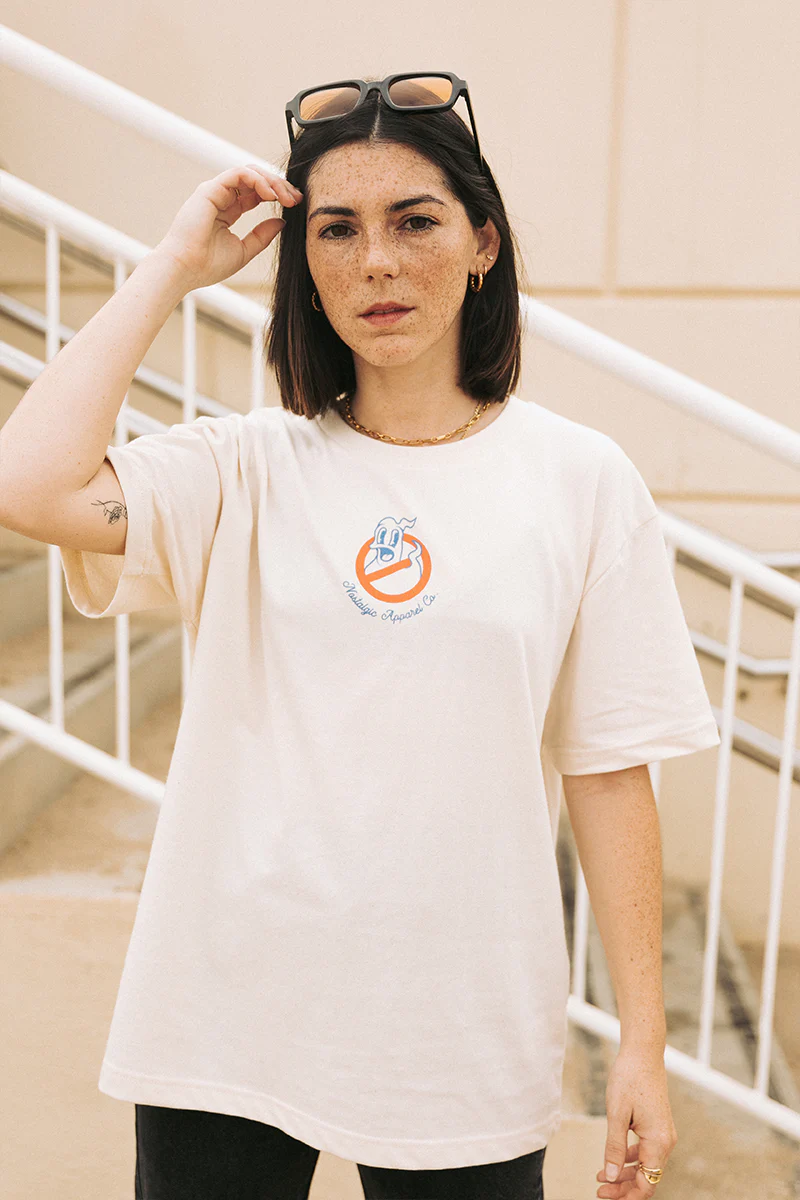 Who you gonna call? | Natural Tee - Image 3